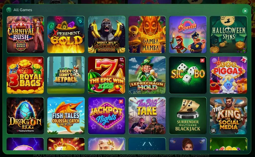 Oshi Casino Konto-Zugang und Bonusübersicht